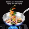 KORDISEN 304 Stainless Steel Non-Stick Fry Pan | Egg Skillet | Gas & Induction Cooker Compatible