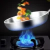 KORDISEN 304 Stainless Steel Non-Stick Fry Pan | Egg Skillet | Gas & Induction Cooker Compatible