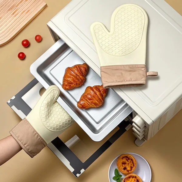 Oven Gloves | Heat-Resistant & Anti-Scald Kitchen Gloves | Baking & Cooking Protective Gloves