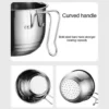 Swan Stainless Steel Sink Drain Basket | Kitchen Sink Strainer & Water Filter Basket
