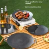 Korean Non-Toxic Smokeless Grill Pan | BBQ Grill Plate | Indoor & Outdoor Camping Stove Pan